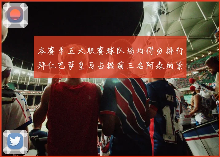 本赛季五大联赛球队场均得分排行拜仁巴萨皇马占据前三名阿森纳紧随其后位列第五